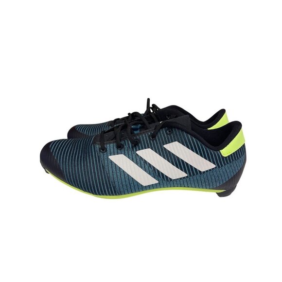 NEW! Adidas Men's The Road Cycling 2.0 Shoes Three Bolt Blue Green 7 Women's 8 - Picture 3 of 8